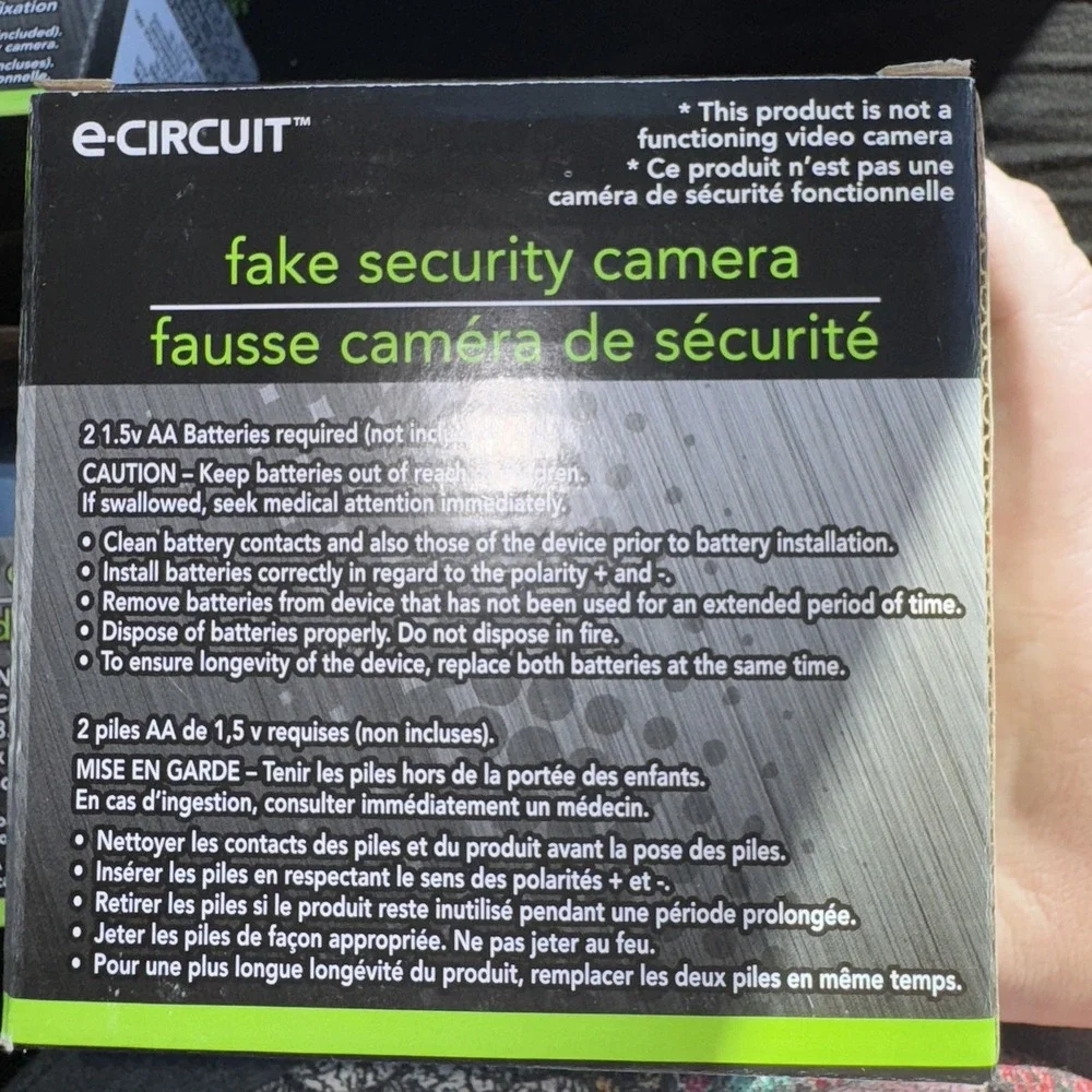Home Security Indoor/Outdoor Fake Dome Surveillance Camera by e-circuit. 4 pk